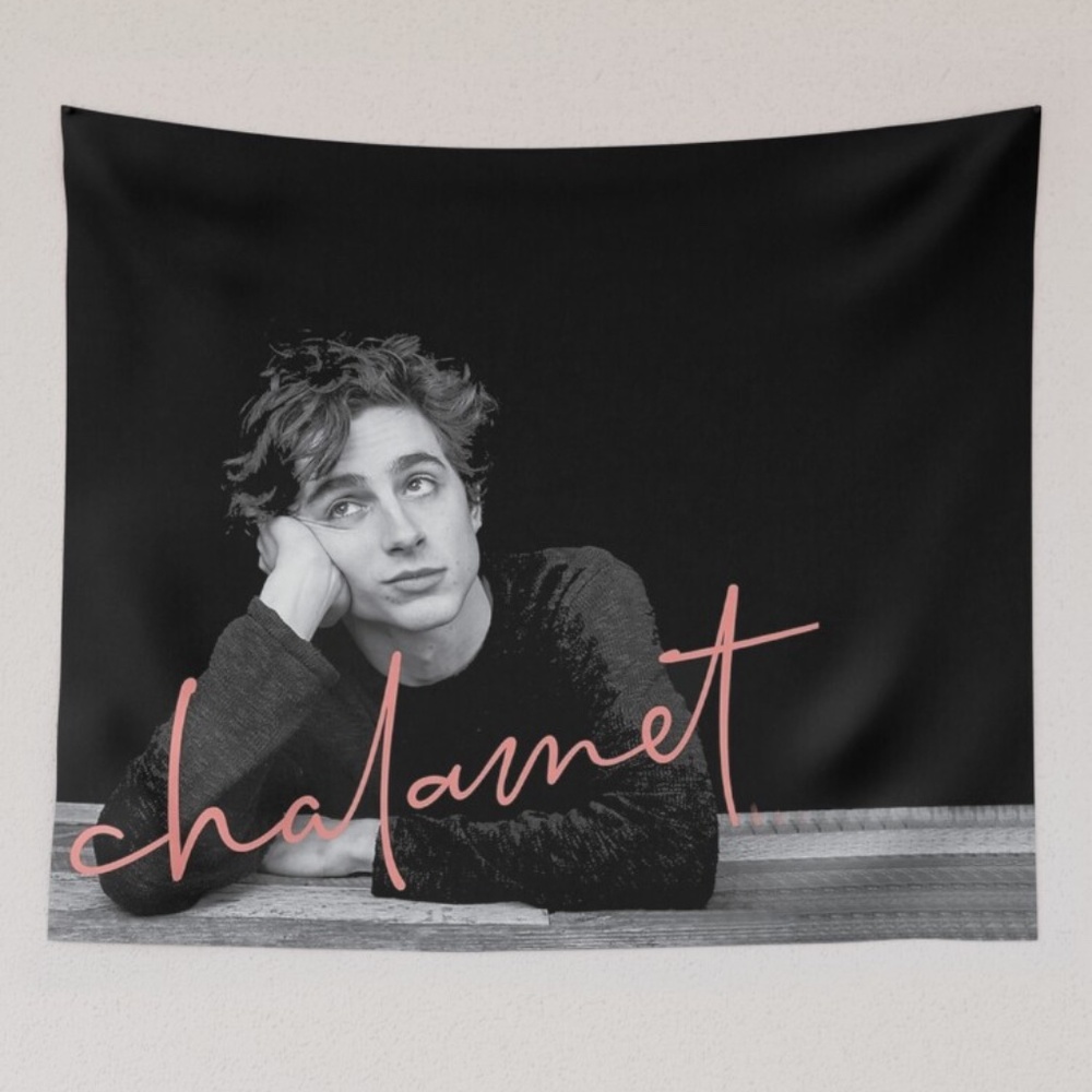 Timothee Chalamet Art Photo Tapestry Wall Hanging